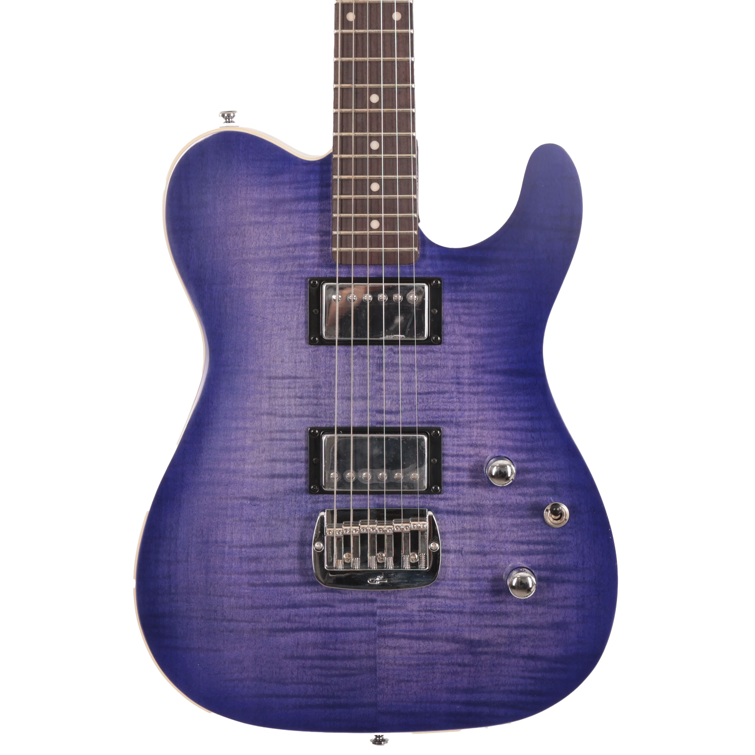 B Stock : G&L Tribute ASAT Deluxe Carved Top Blueburst Rosewood Fretboard 017